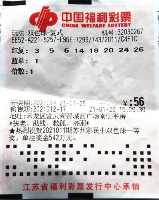 江苏福彩双色球